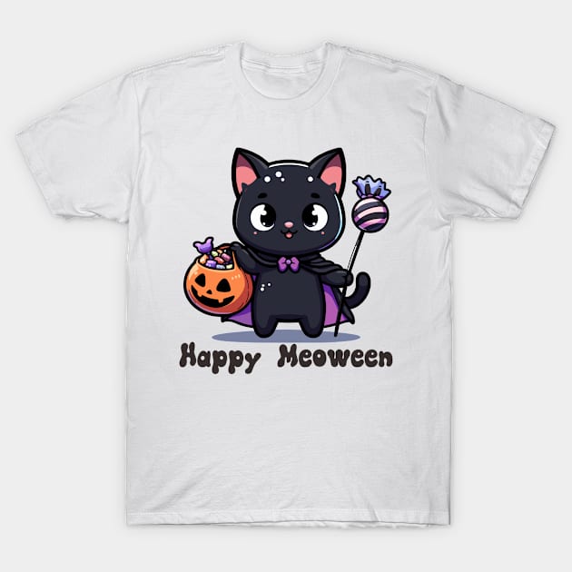 halloween cat T-Shirt by Martincreative